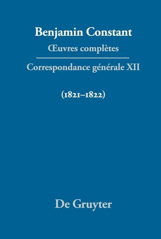 Correspondance générale 1821–1822
