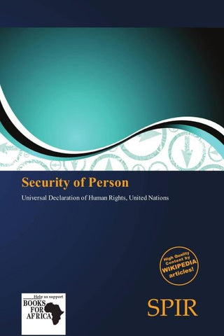 Security of Person