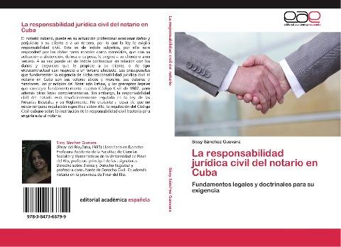 La responsabilidad jurídica civil del notario en Cuba