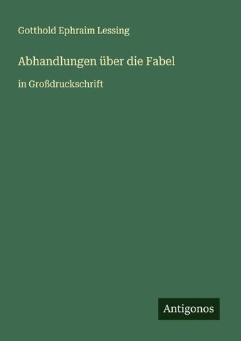 Abhandlungen über die Fabel