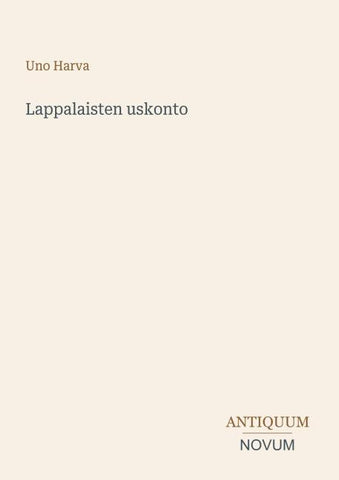 Lappalaisten uskonto