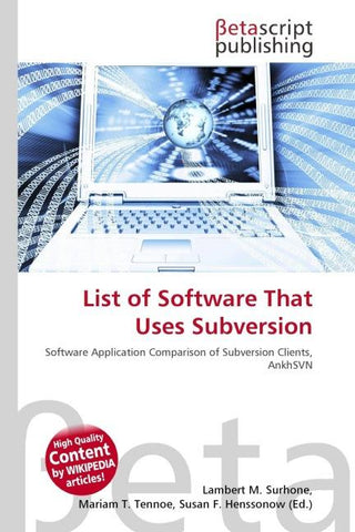 List of Software That Uses Subversion
