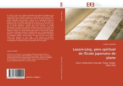 Lazare-Lévy, père spirituel de l'Ecole japonaise de piano