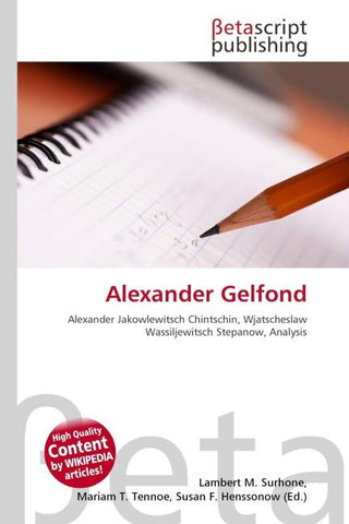 Alexander Gelfond