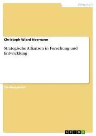 Strategische Allianzen in Forschung und Entwicklung