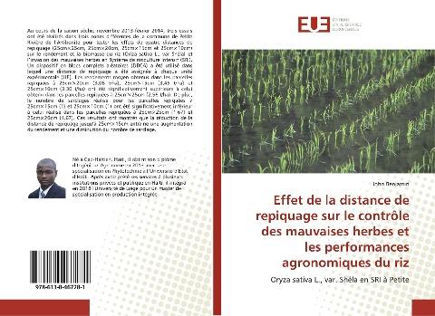 Effet de la distance de repiquage sur le contrôle des mauvaises herbes et les performances agronomiques du riz