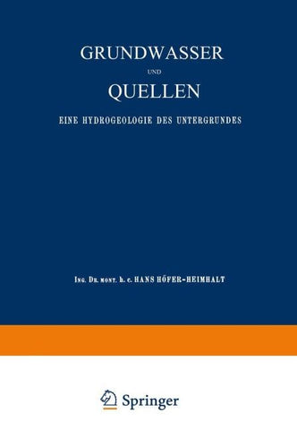 Grundwasser und Quellen