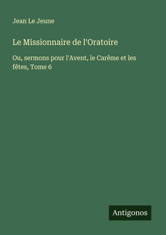 Le Missionnaire de l'Oratoire