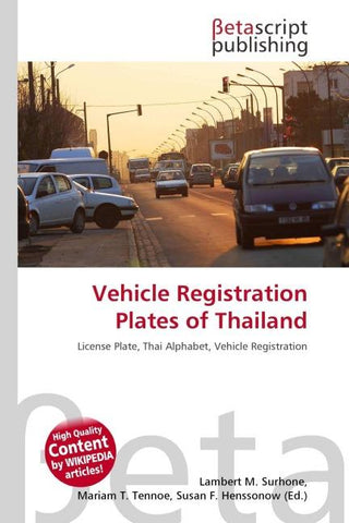 Vehicle Registration Plates of Thailand
