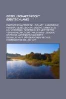 Gesellschaftsrecht (Deutschland)