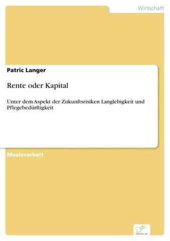 Rente oder Kapital
