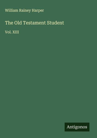 The Old Testament Student