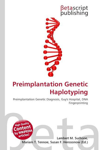 Preimplantation Genetic Haplotyping