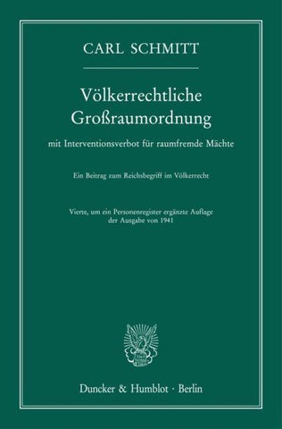 Völkerrechtliche Großraumordnung