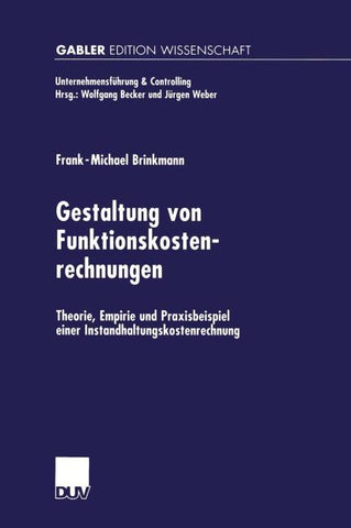 Gestaltung von Funktionskostenrechnungen