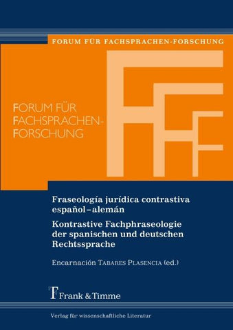 Fraseología jurídica contrastiva español-alemán