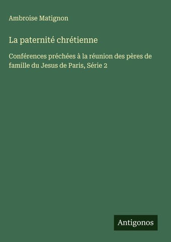 La paternité chrétienne