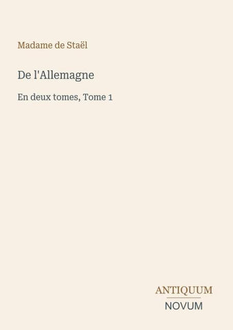 De l'Allemagne