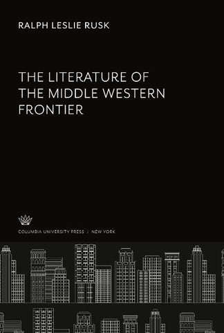 The Literature of the Middle Western Frontier