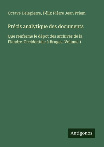 Précis analytique des documents
