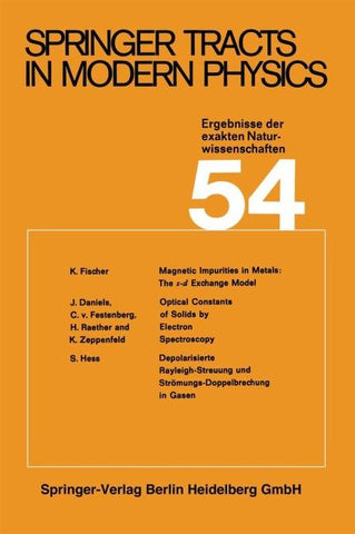 Springer Tracts in Modern Physics
