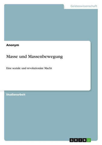 Masse und Massenbewegung