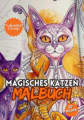 Magisches Katzen Malbuch für Kinder -