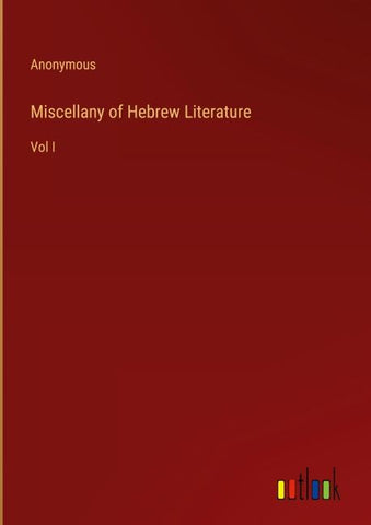 Miscellany of Hebrew Literature