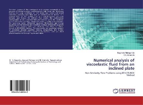Numerical analysis of viscoelastic fluid from an inclined plate