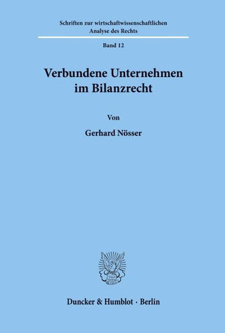 Verbundene Unternehmen im Bilanzrecht.