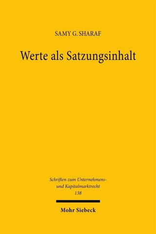 Werte als Satzungsinhalt