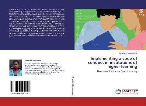 Implementing a code of conduct in institutions of higher learning