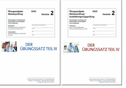 Das Übungspaket Teile III + IV - Variante 2