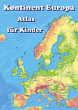 Kontinent Europa geographischer Atlas für Kinder