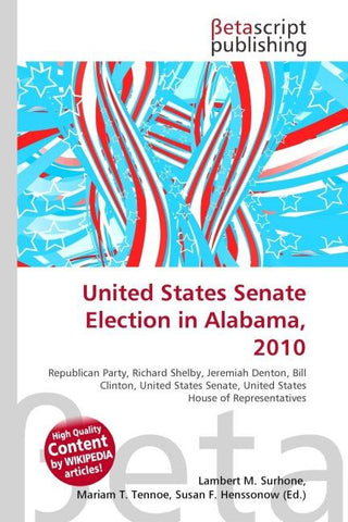 United States Senate Election in Alabama, 2010