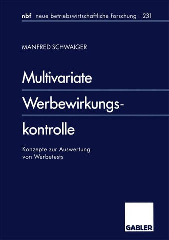 Multivariate Werbewirkungskontrolle