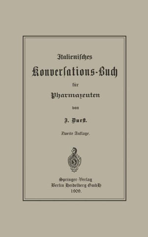 Italienisches Konversations-Buch für Pharmazeuten