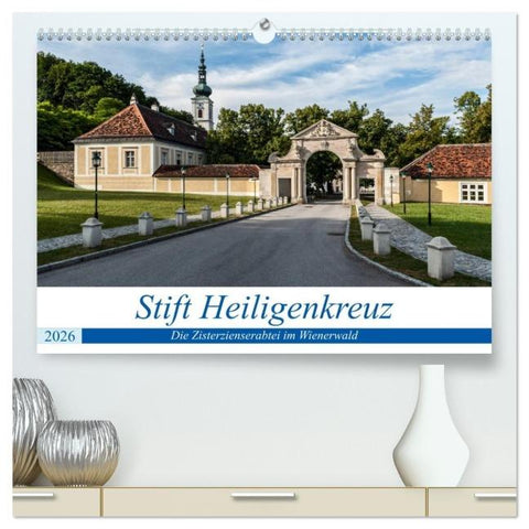 Stift Heiligenkreuz (hochwertiger Premium Wandkalender 2026 DIN A2 quer), Kunstdruck in Hochglanz