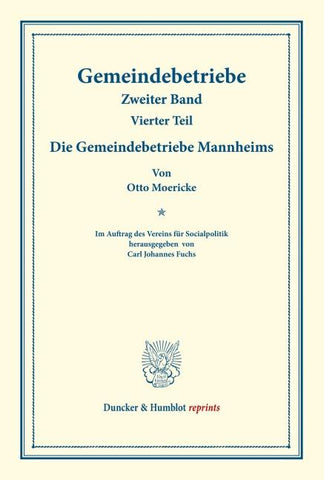 Die Gemeindebetriebe Mannheims.