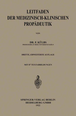 Leitfaden der Medizinisch-Klinischen Propädeutik