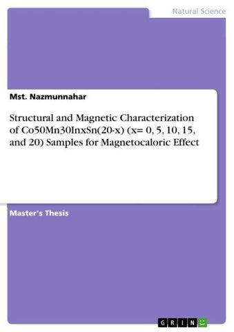 Structural and Magnetic Characterization of Co50Mn30InxSn(20-x) (x= 0, 5, 10, 15, and 20) Samples for Magnetocaloric Effect