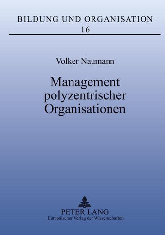Management polyzentrischer Organisationen
