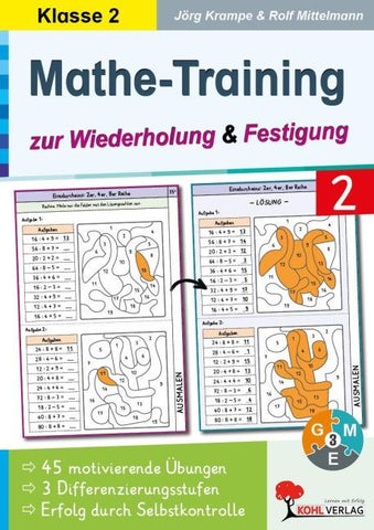 Mathe-Training zur Wiederholung und Festigung / Klasse 2