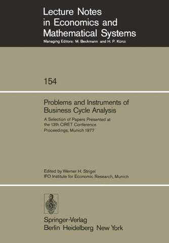 Problems and Instruments of Business Cycle Analysis