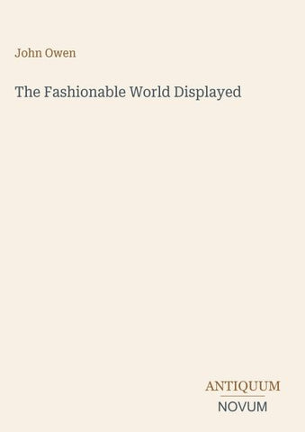 The Fashionable World Displayed