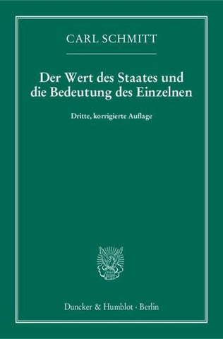 Der Wert des Staates und die Bedeutung des Einzelnen.