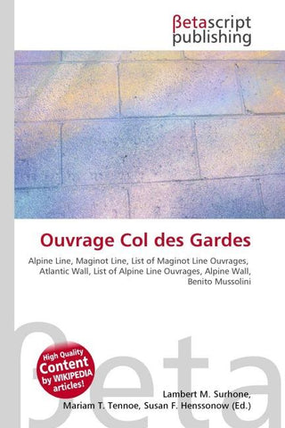 Ouvrage Col des Gardes