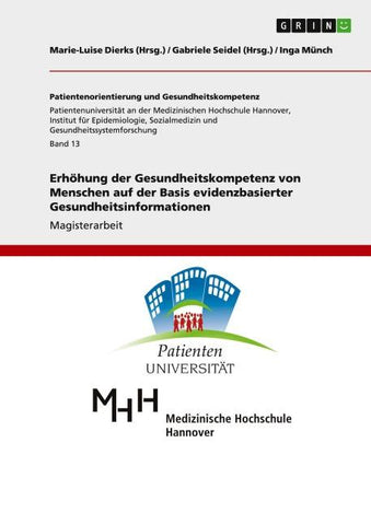 Erhöhung der Gesundheitskompetenz von Menschen auf der Basis evidenzbasierter Gesundheitsinformationen