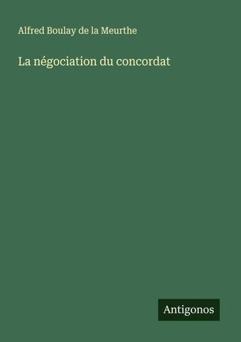 La négociation du concordat