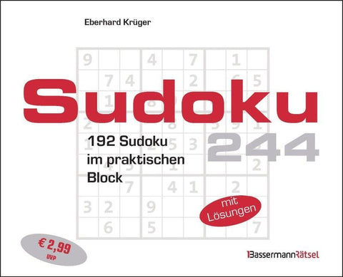 Sudokublock 244 (5 Exemplare à 2,99 €)